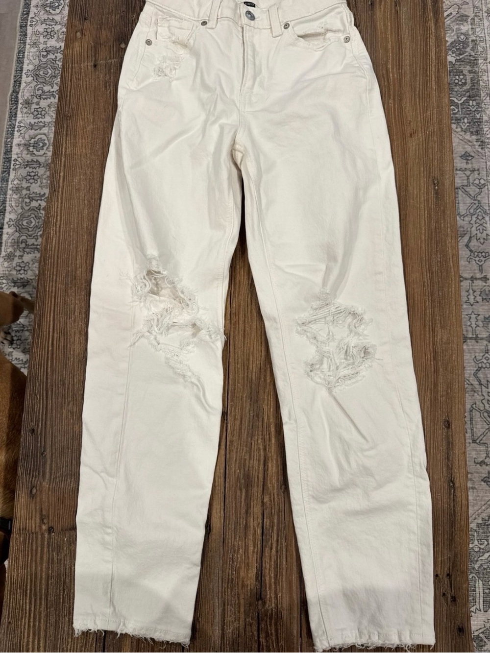 American Eagle Outfitters White Stretch Jeans